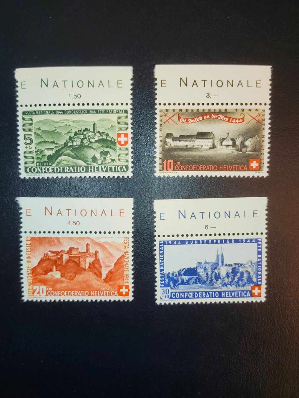 Tutti i francobolli: CH Pro Patria B22, B23, B24, B25 Postfrisch – Usato da Adliswil venduto da Swiss_Coolio