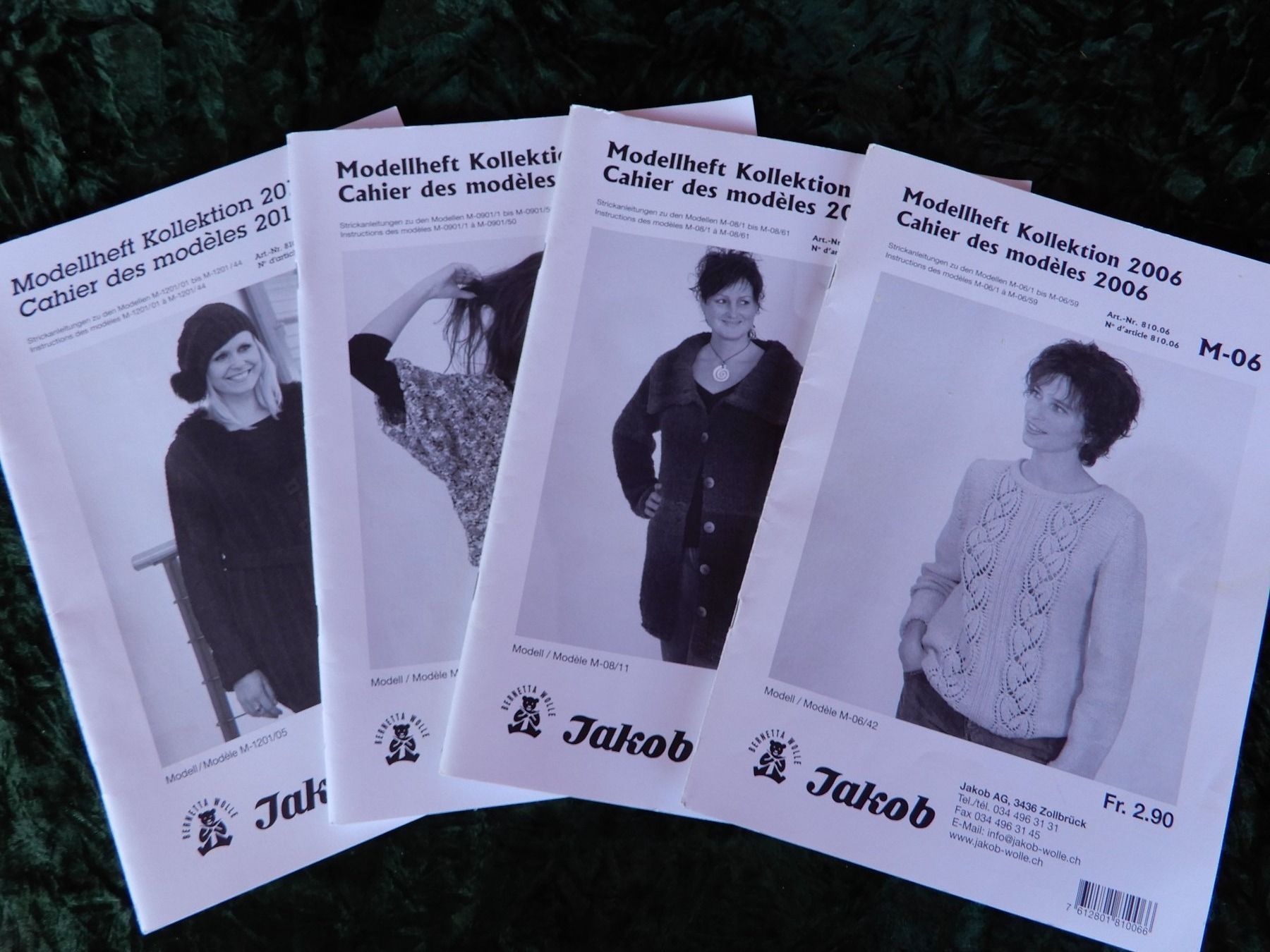 Riviste & Magazine: 4 STK STRICKMODELLHEFTE JAKOB – Usato da Huttwil venduto da Kunterbuntli