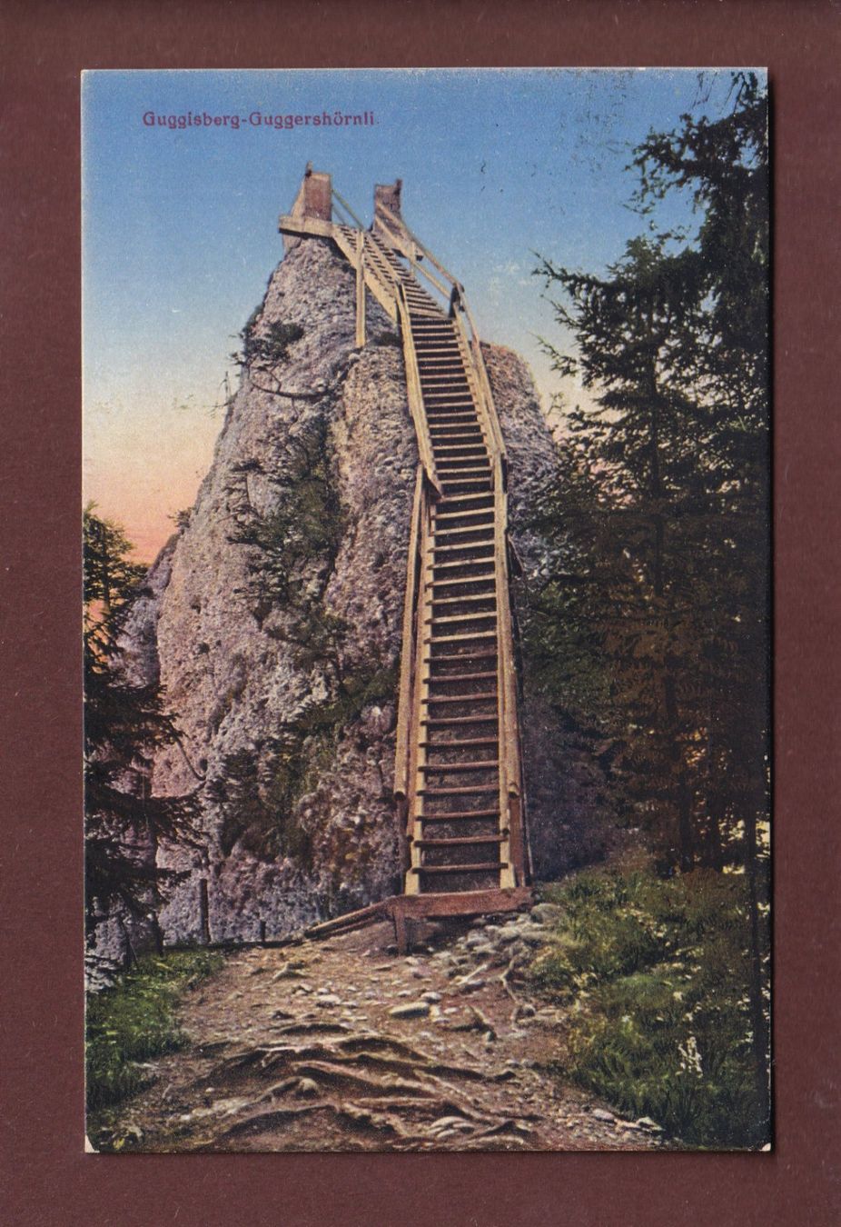 Cartoline postali: GUGGISBERG - Guggershörnli - 1917 – Usato da Pully venduto da nicecards
