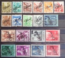 SVISLANDO 1942/43: Timbres de service , séries «Officiel», O