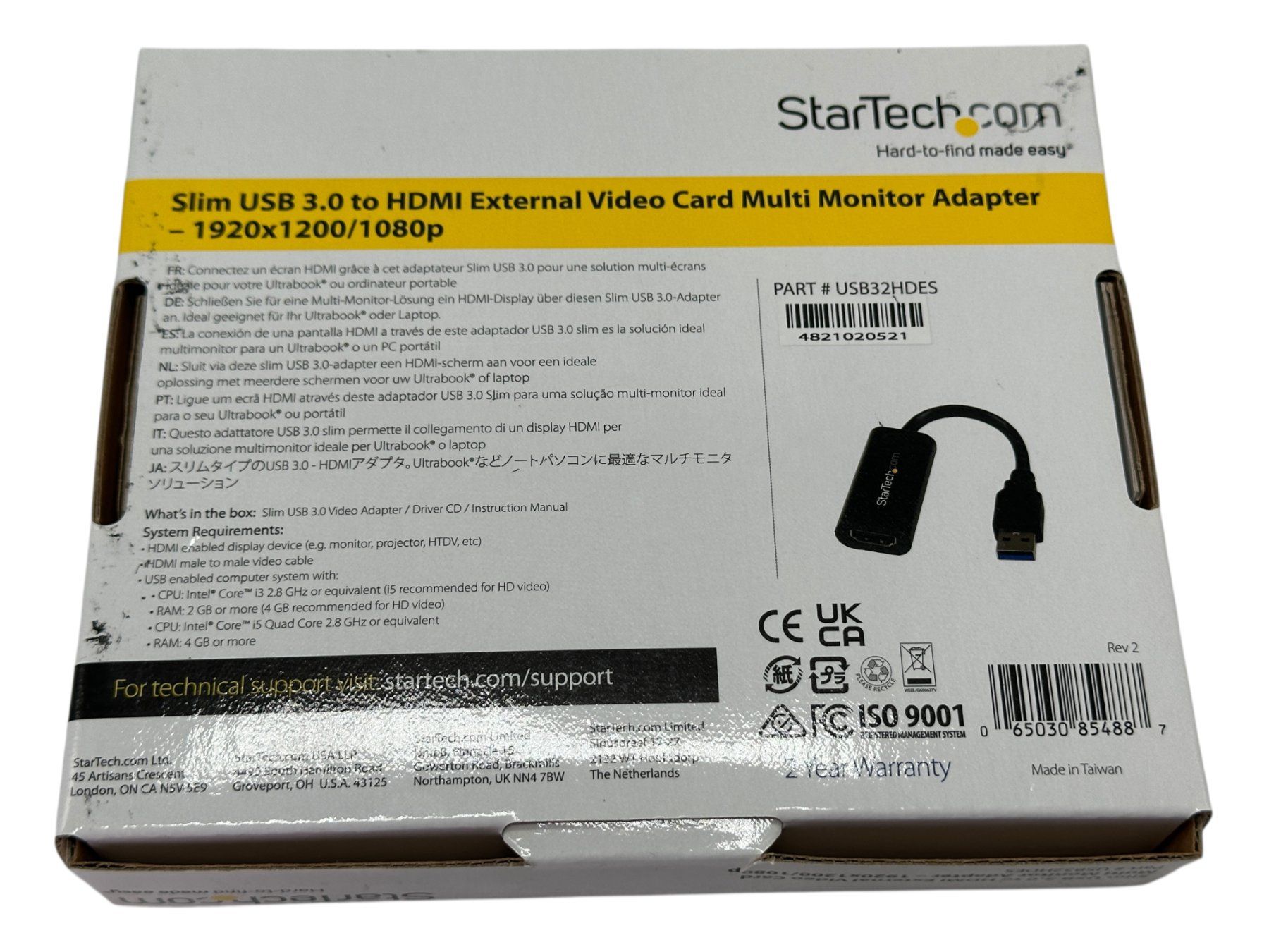 Unità & Adattatore: Carte vidéo externe USB 3.0 vers HDMI - StarTech 1920x1200 – Usato da Morges venduto da deco.vintage 5