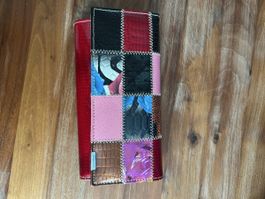 Bunte Patchwork Geldbörse Leder – Einzigartig & Vielseitig!
