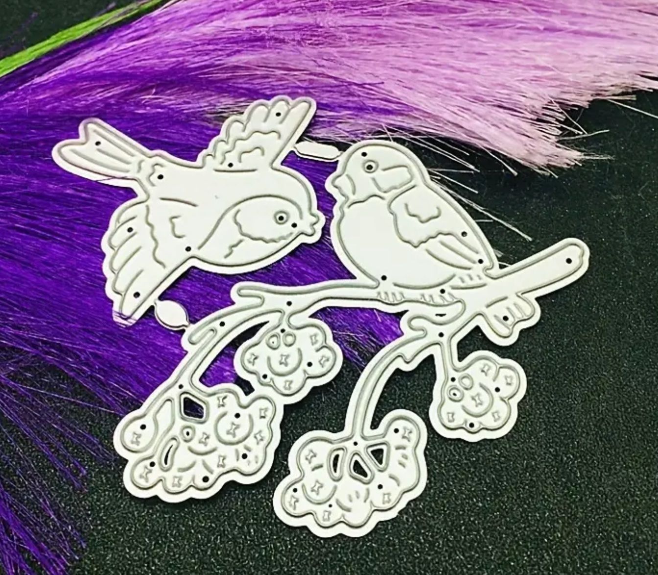 Schablonen: Stanzschablone Vögel auf Zweig – Neu und originalverpackt aus Frenkendorf von jazzplatten 2