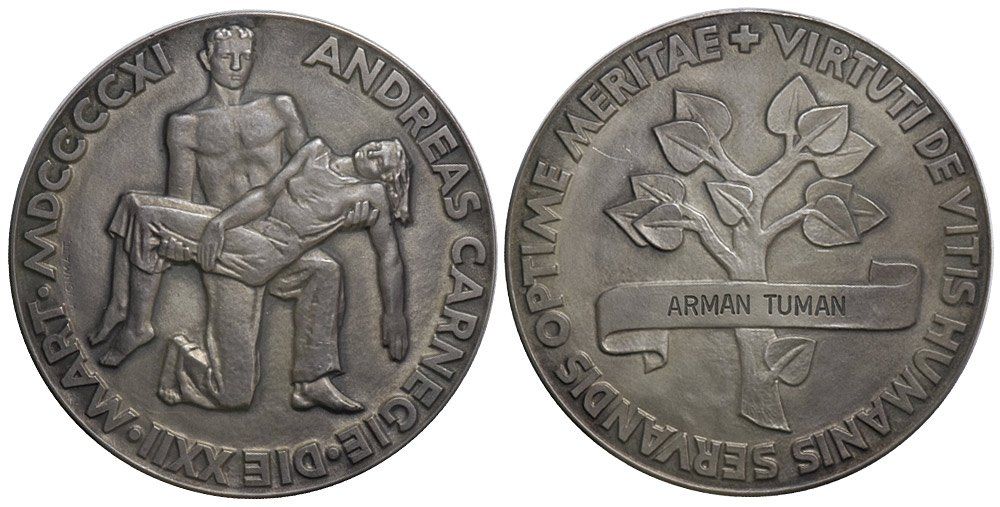 Médailles: Silbermedaille 1950, Carnegie Foundation – D'occasion à Chiasso par Novamarketing