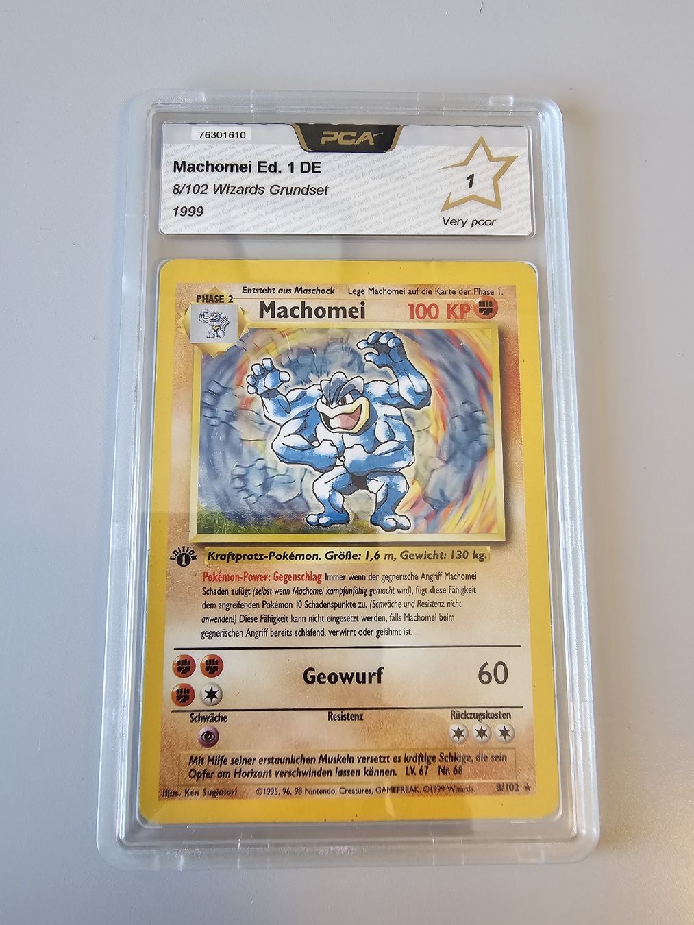 Pokémon Carte collezionabili: Machomei Deutsch First Edition! – Usato da Häutligen venduto da Konvolut_Shop_CH