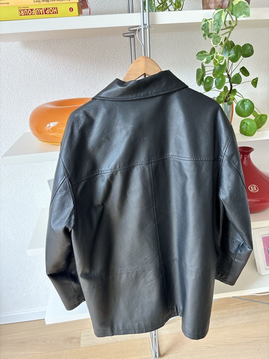 Giacche: Veste en cuir Marcel Battiston, Taille 52 – Usato da vevey venduto da amartign1 1