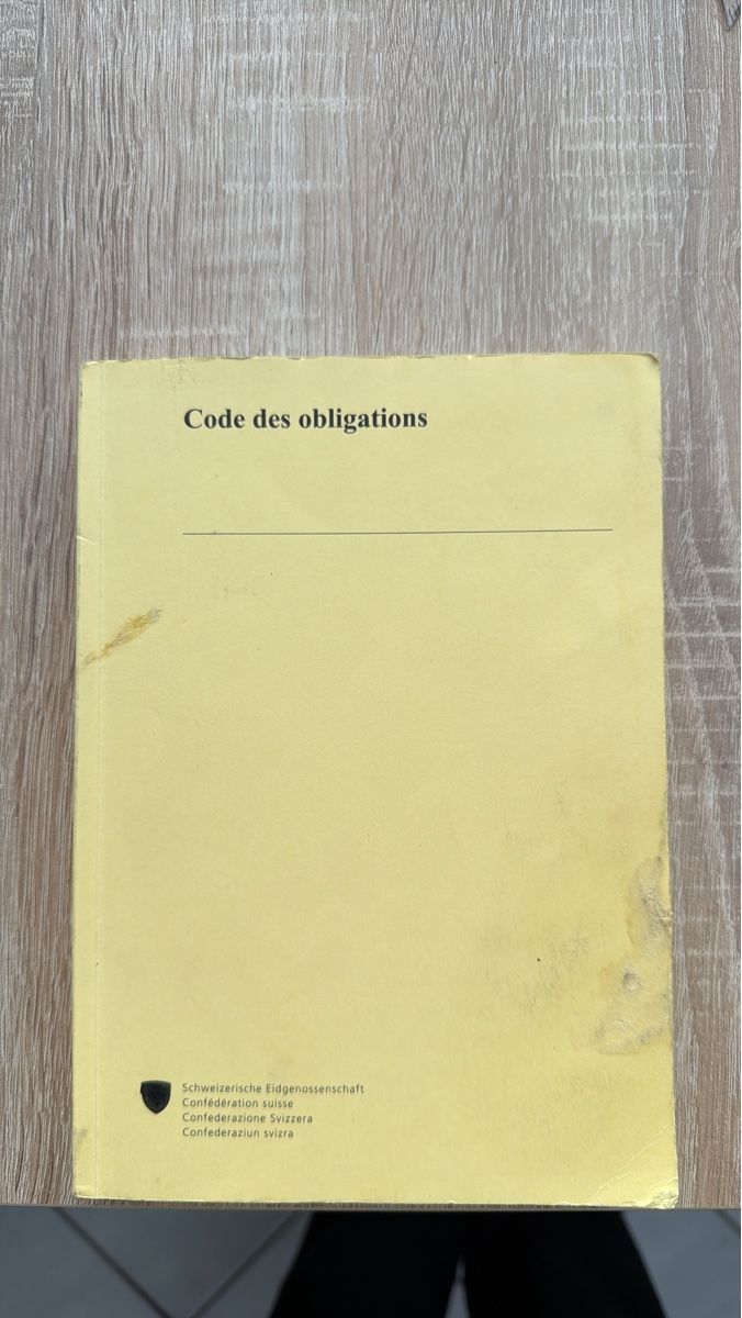 Libri: Code des obligations CO, édition récente, en bon état – Usato da Granges VS venduto da Anila.r
