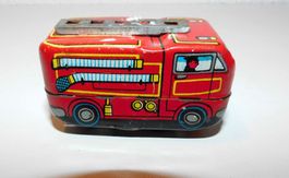 Neue Fundschätze Blechauto Feuerwehr antik  zum aufziehen