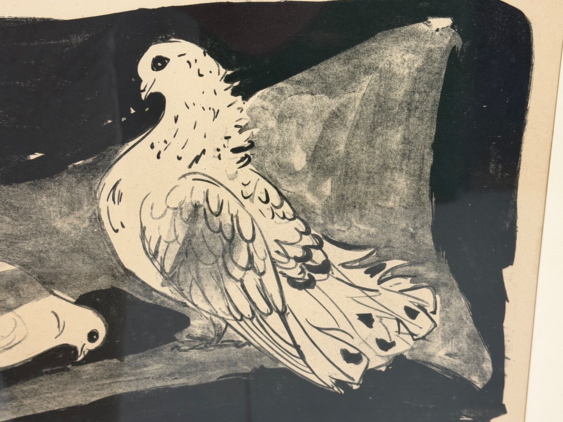 Gemälde: Helen Kasser  Originallitho Taube – Gebraucht aus Basel von PAUL_ART 3