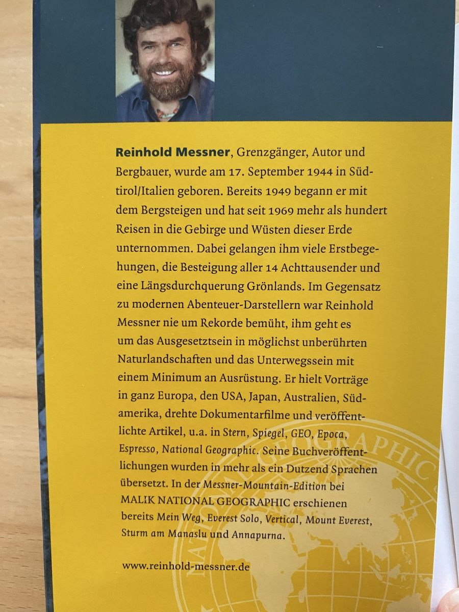 Bücher: Der Philosoph des Freikletterns - Reinhold Messner – Gebraucht aus Schwarzenburg von Michellu 4