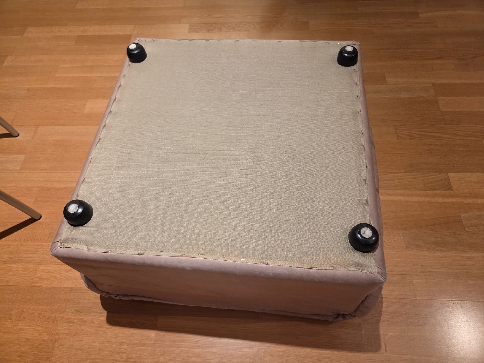 Hocker: Leder Hocker beige 60x60cm – Gebraucht aus Klingnau von Groofty69 6