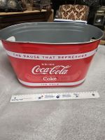 Getränkekühler Coca-Cola Metall rot oval guter Zustand
