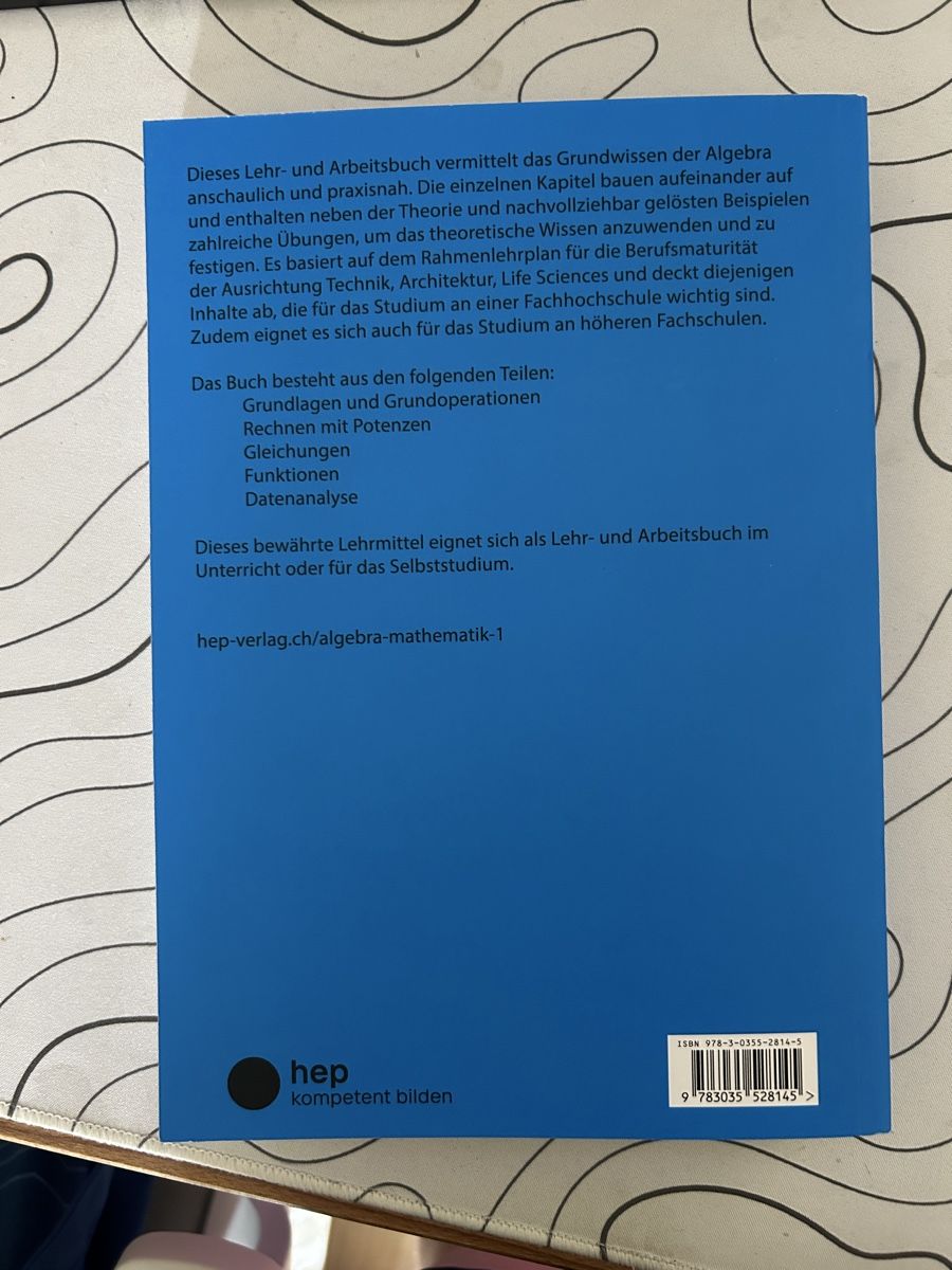Libri: Algebra Buch – Nuovo (secondo la descrizione) da Winterthur venduto da Bellelene3003 1
