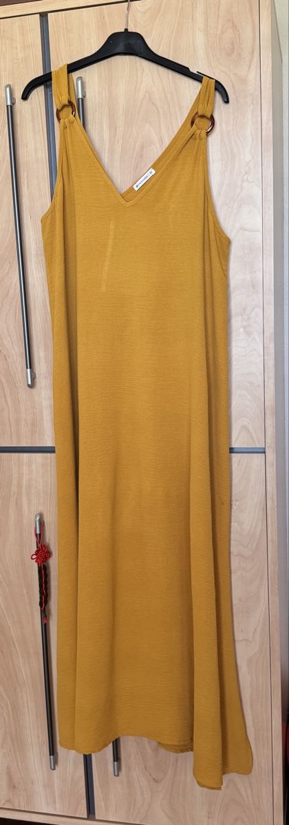 Kleider: Robe longue Encuentro jaune polyester taille L – Neu (gemäss Beschreibung) aus Boudry von ren_k2vs