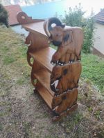 Massivholz Regal Elefanten