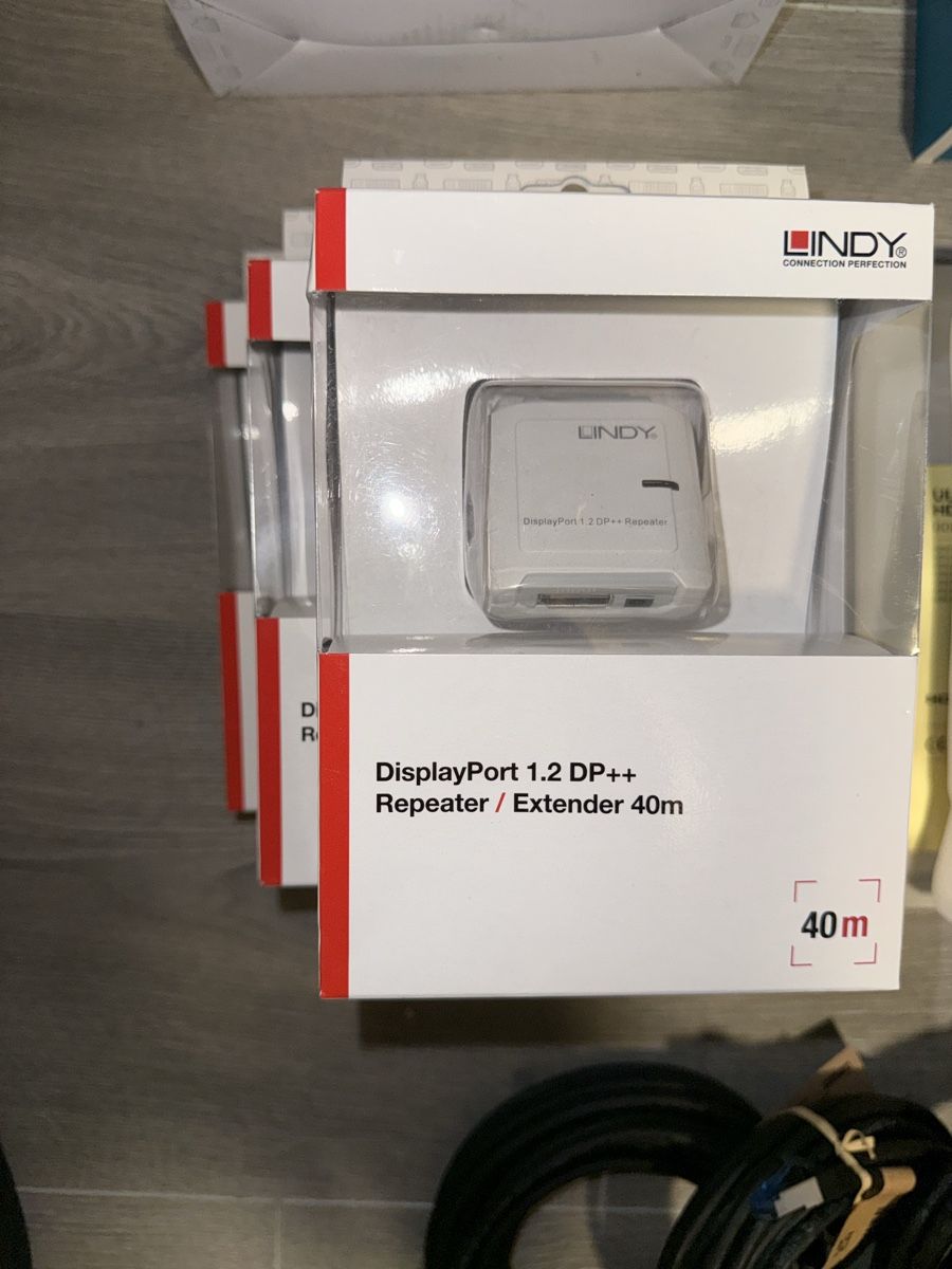 Unità & Adattatore: Displayport 1.2dp++ Repeater bis 40m – Nuovo e nell'imballaggio originale da Oberriet SG venduto da Petros.