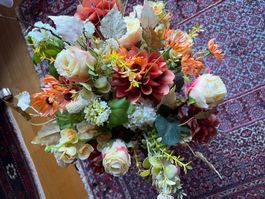 Blumenstrauss unverwüstlich H:67cm gemessen mit Vase