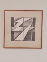 Ferenc Kömives *1940 - 1988   KOMPOSITION  Konkrete Kunst