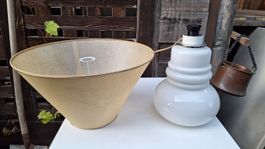Original Vintage Lampe, Sockel aus Glas
