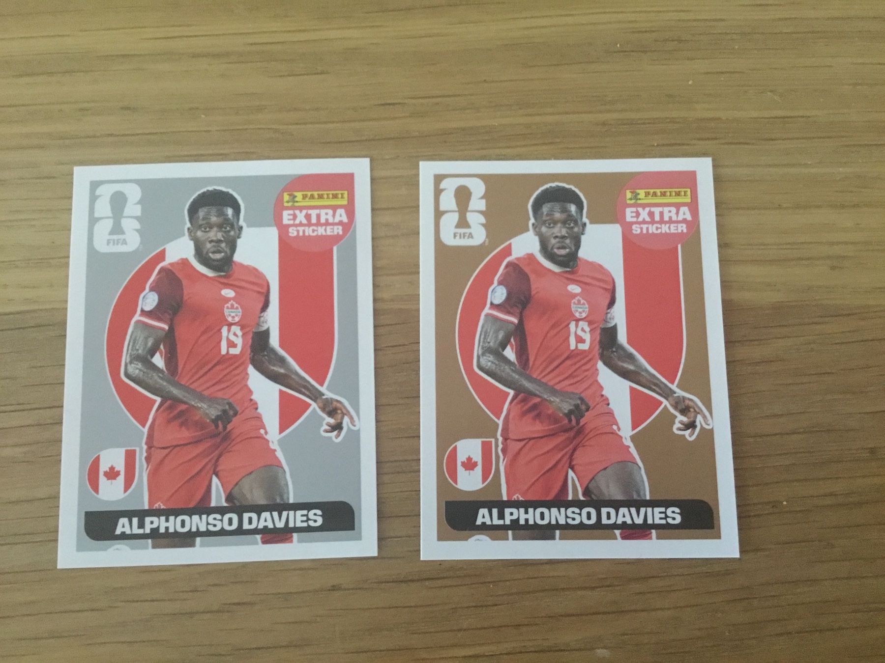 Panini Carte collezionabili: Panini WM 2026 Extra Sticker 2x Alphonso Davies – Usato da Donzhausen venduto da Rana79
