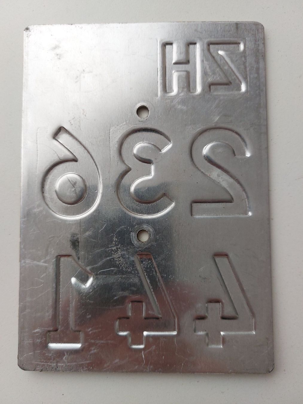Sachs Insegne: Velonummer ZH 11 gelb Mofanummer Plaque Mofa – Usato da Schenkon venduto da Uhu007 1