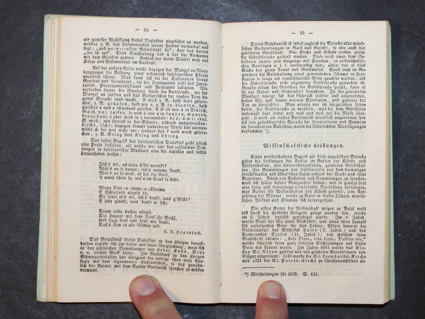 Libri: DER KANTON BASEL,GEMÄLDE DER SCHWEIZ,1841,RAR – Usato da Guensberg venduto da Herzaktion 2