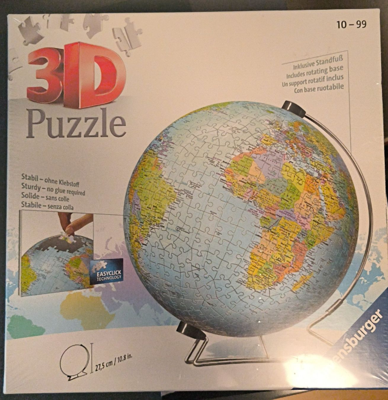 Ravensburger Puzzle: Ravensburger 3D Puzzle Globus 540 Teile neu – Nuovo e nell'imballaggio originale da Zumikon venduto da Kuegelsche 6