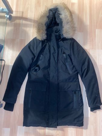 daunen winterjacke, echtfell