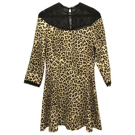 ZARA 🖤 robe léopard & dentelle XS