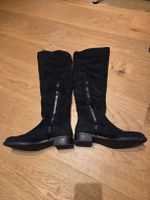 Winterstiefel, Wildleder Optik, Gr. 38, Schwarz, Top Zustand