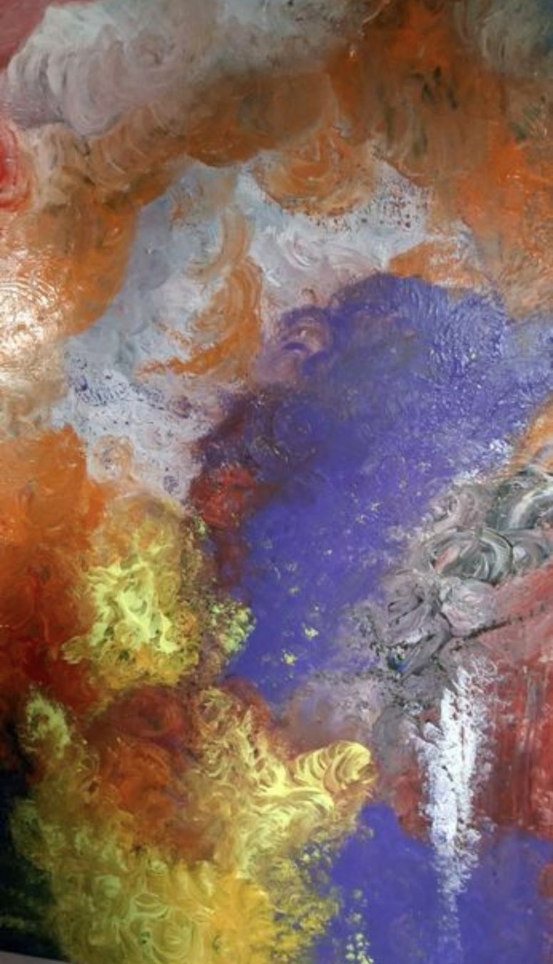 Tableaux: Gemälde " Farbexplosion" handmade 100×100 – Neuf (Voir description) à Riehen par Steinbock1970 5