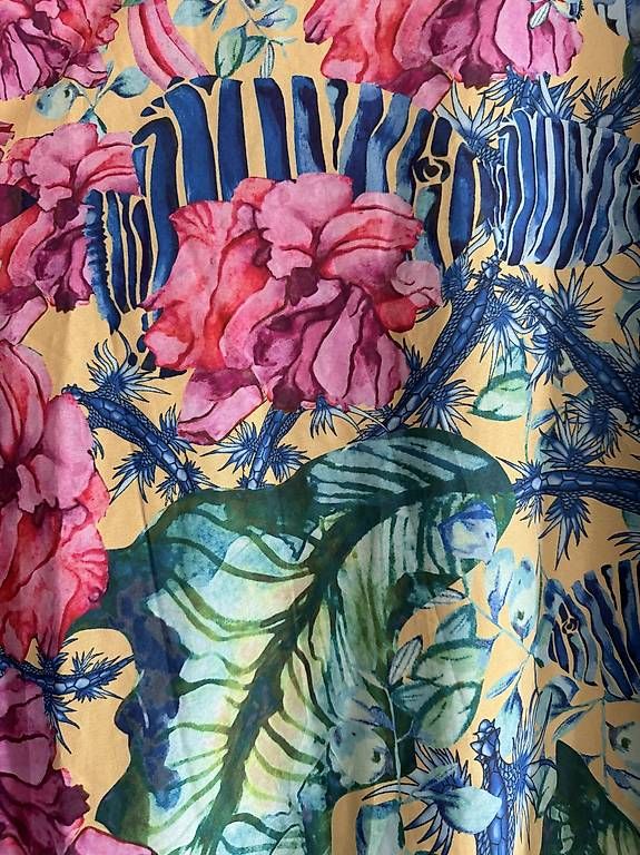 Internationale Kunst: Kimono / Strandkleid grünblau – Gebraucht aus Thun von DascheLii 3