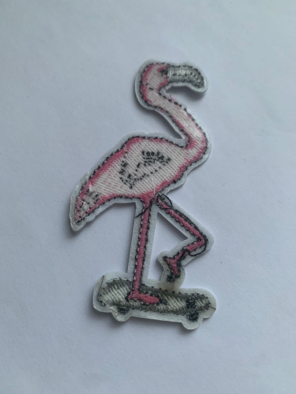 Toppe: Flamingo Skateboard Patch Badge, Bügelbild – Nuovo e nell'imballaggio originale da Ostermundigen venduto da Mcone 2