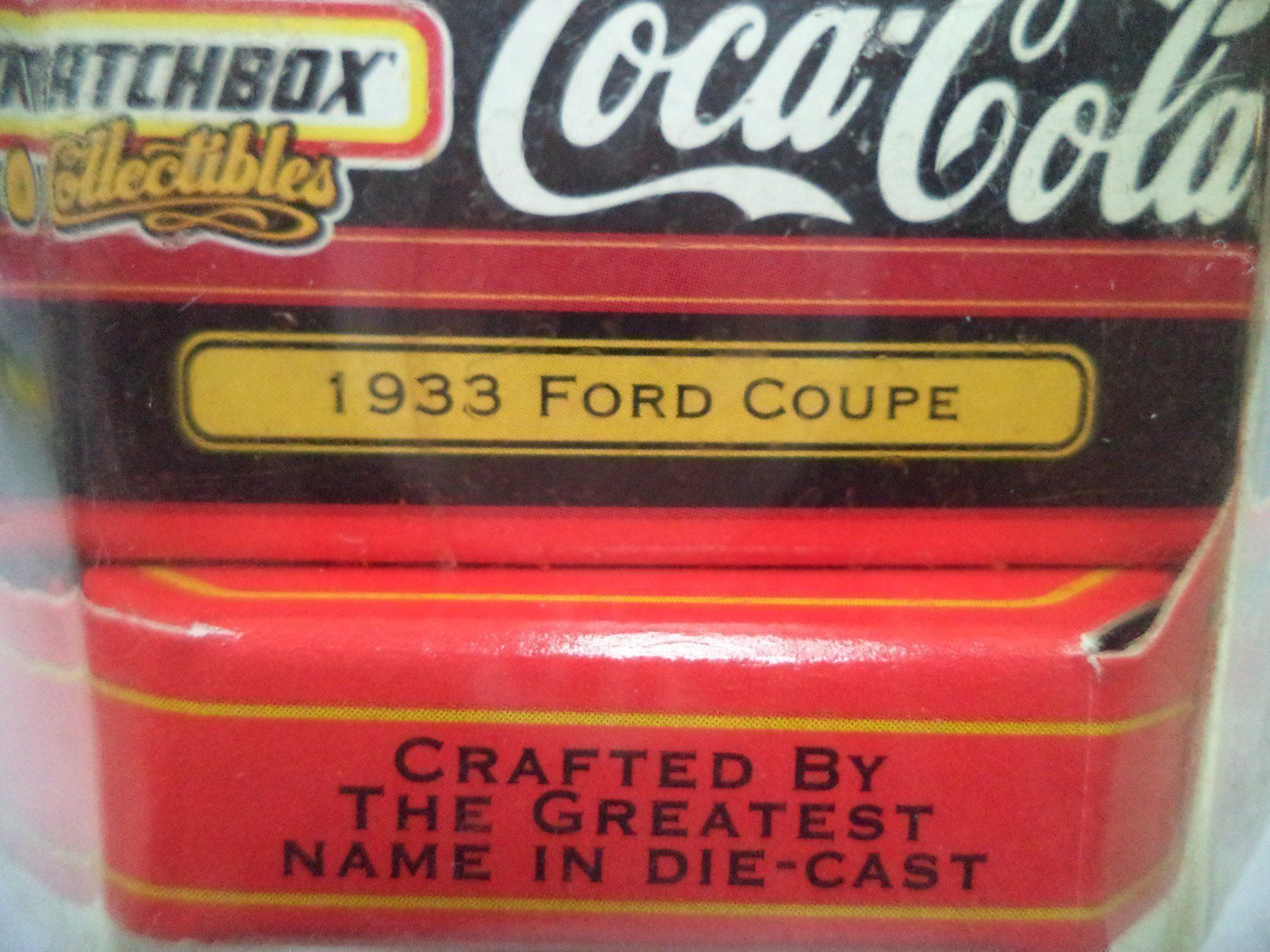 Modellini d'auto: MATCHBOX Coca Cola 1933 Ford Coupe – Nuovo e nell'imballaggio originale da Rieden AG venduto da Wirth03 5