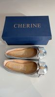 Glitzer Ballerinas mit Schleife, Grösse 26, Neu