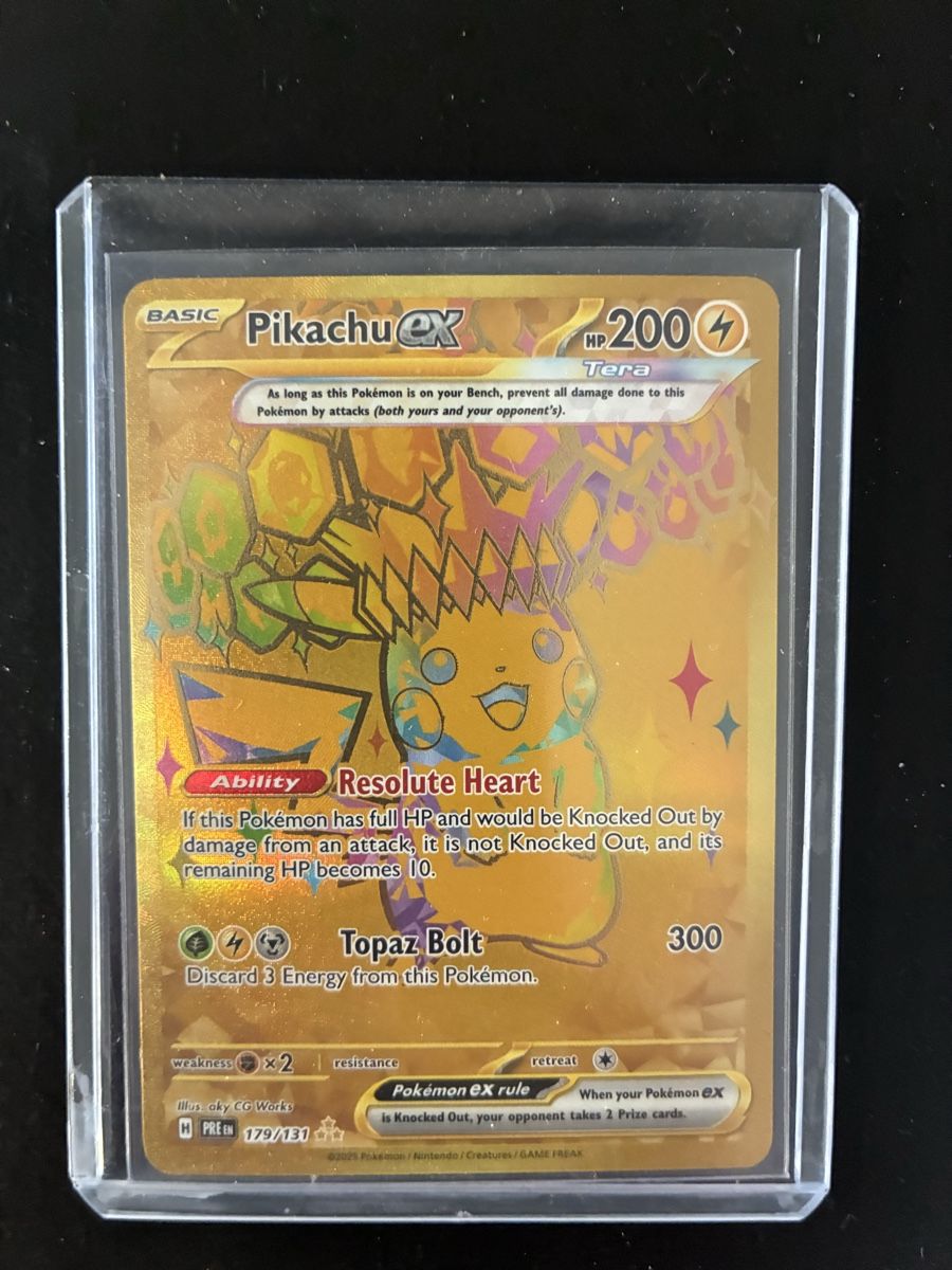 Pokémon Sammelbilder & Trading cards: Pikachu EX Pokémon Karte Gold Prismatic Evolutions – Neu (gemäss Beschreibung) aus Männedorf von mutschellen8 1