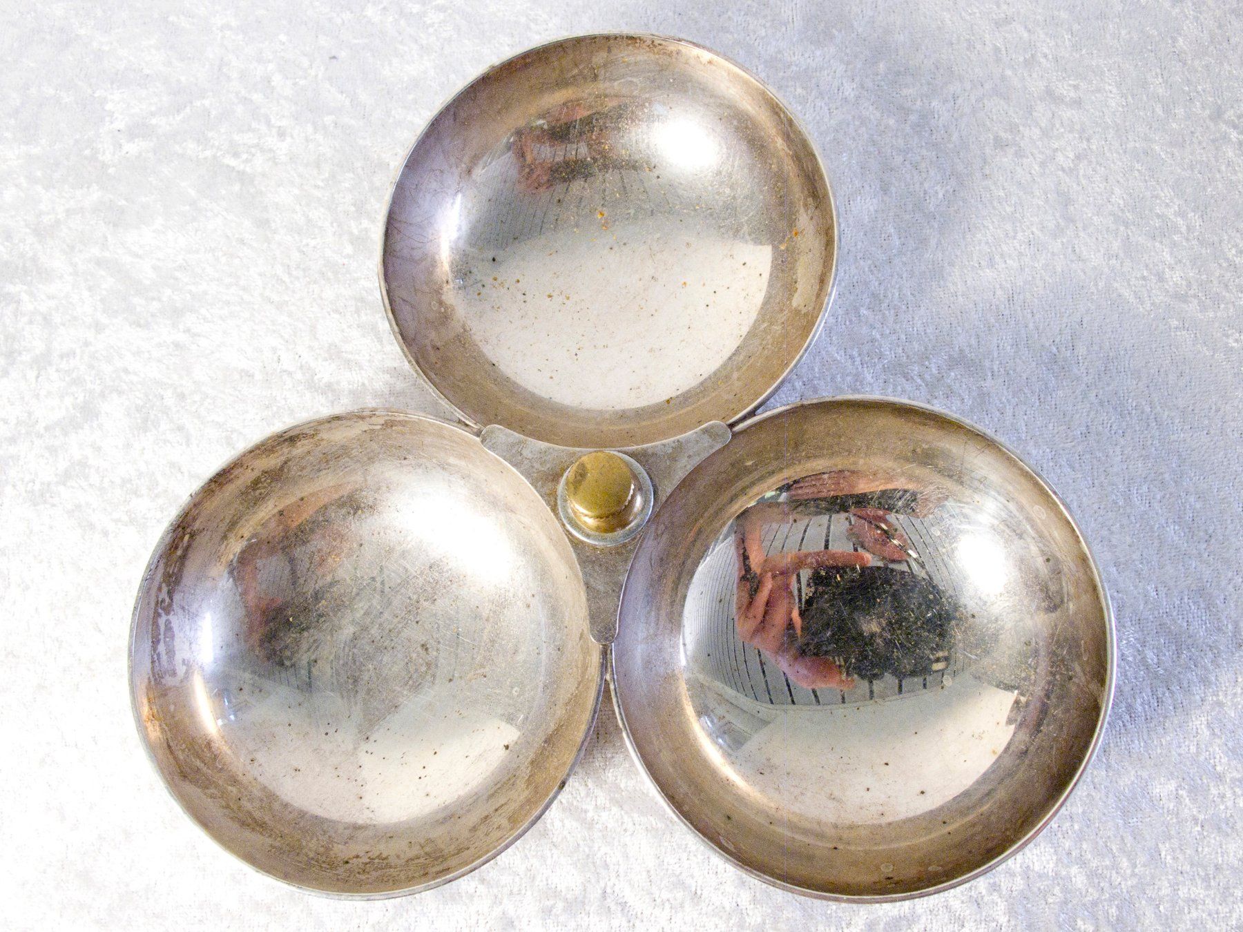 Ciotole: SERVIERSCHALE KLEEBLATT versilbert um 1920 – Usato da Blauen venduto da wosonst 3