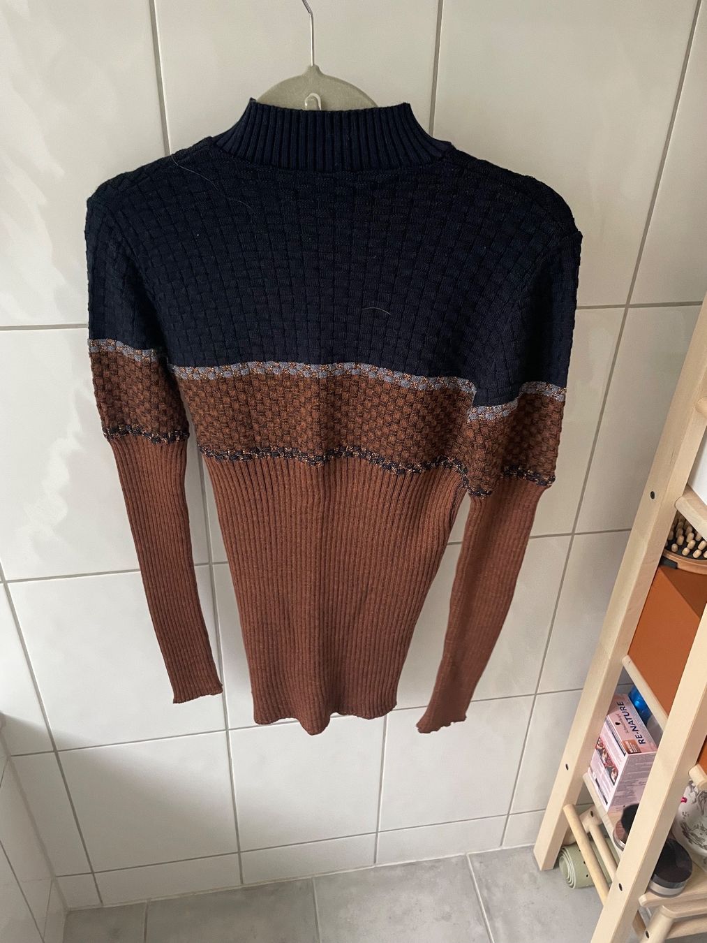 Kookai Maglioni & Felpe: Pullover braun/blau Kookai Gr M neu – Nuovo (secondo la descrizione) da Zürich venduto da Pony74 2