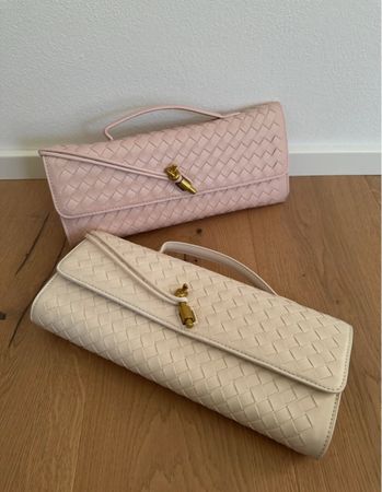 Sac élégant en cuir tressé plusieurs couleurs dispo, neuf ✨