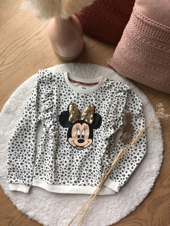 Süsser Mädchenpulli, Gr. 134 Minnie Mouse *NEU