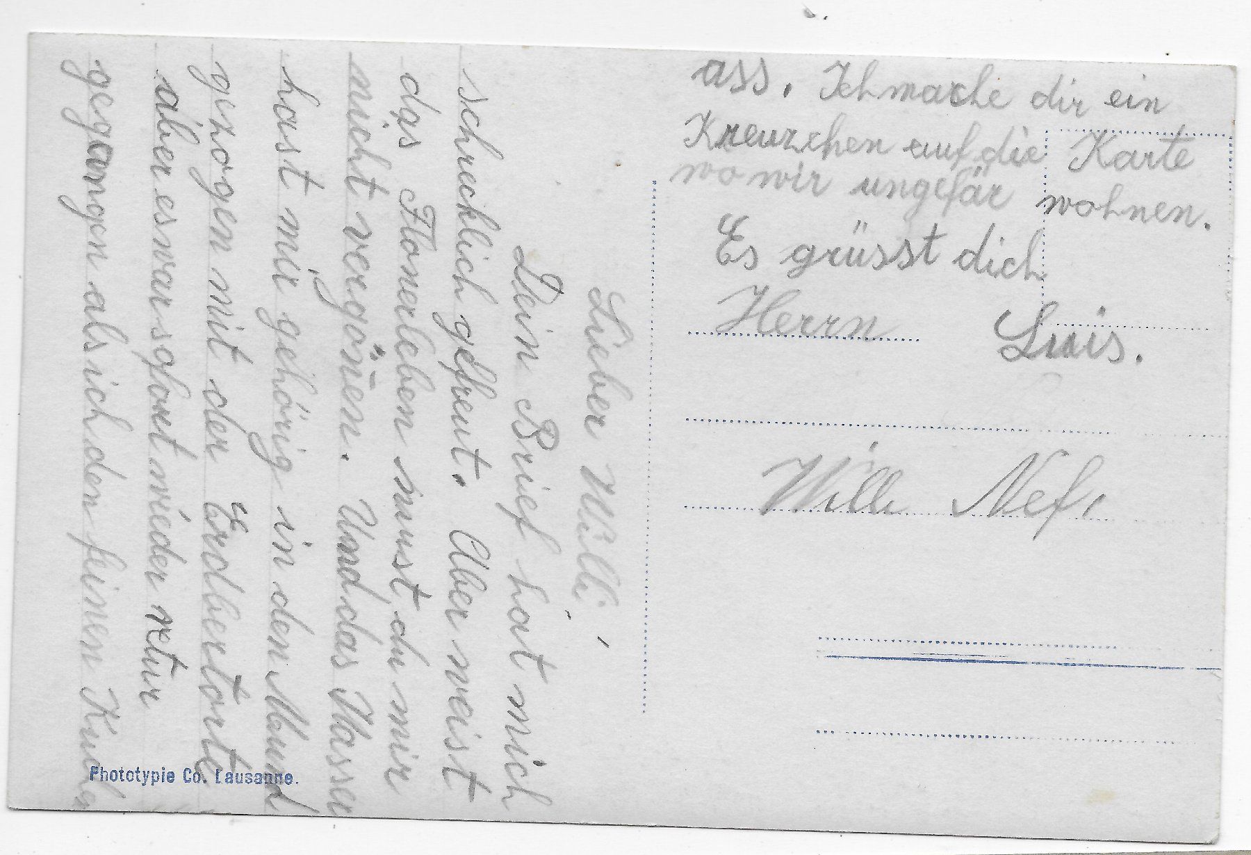Cartoline postali: Ansicht von St. Aubin – Usato da Hefenhofen venduto da Richsalz 1