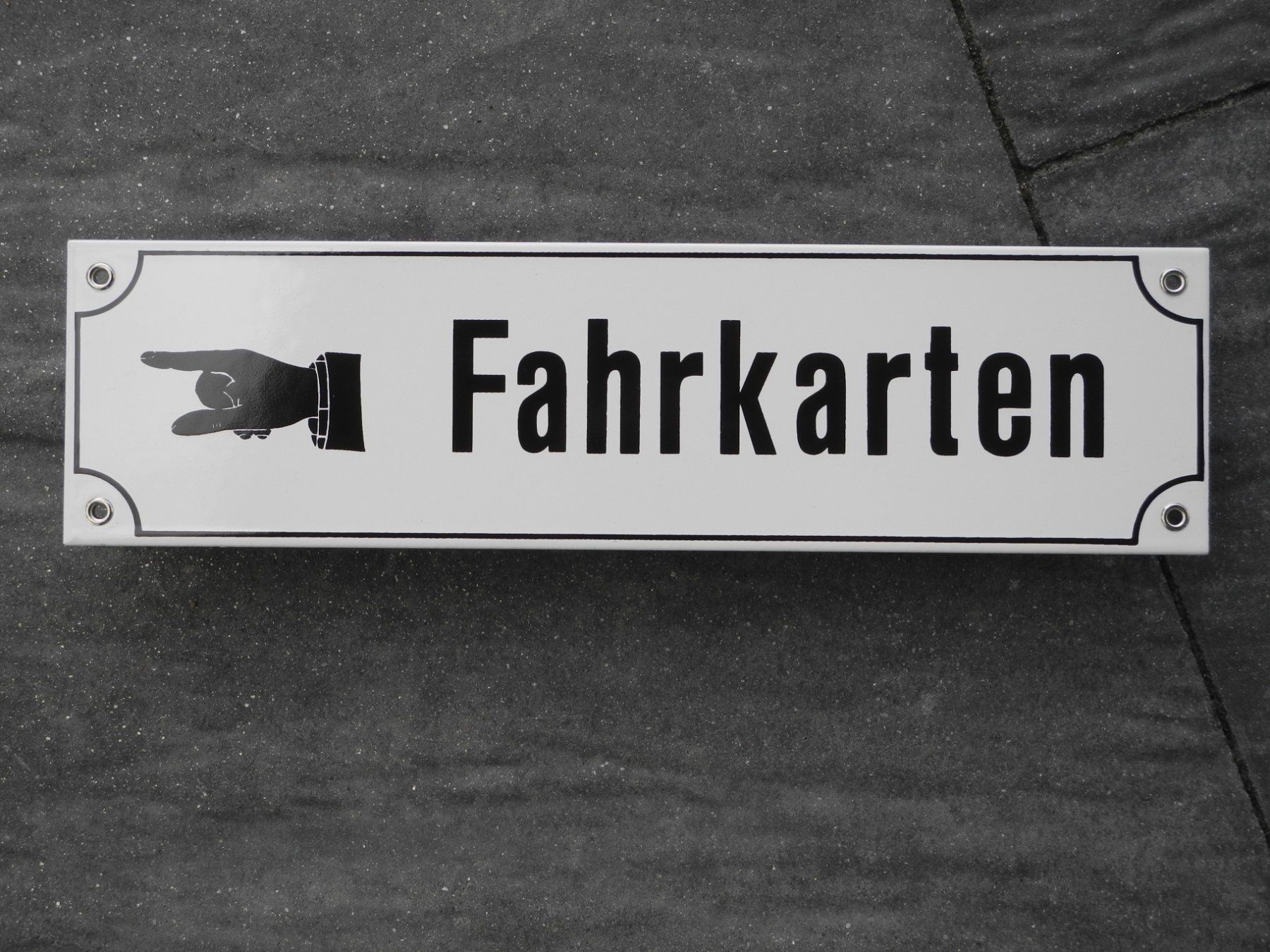 Insegne: EISENBAHN EMAILSCHILD – Nuovo (secondo la descrizione) da Reinach AG venduto da Huckleberrysix