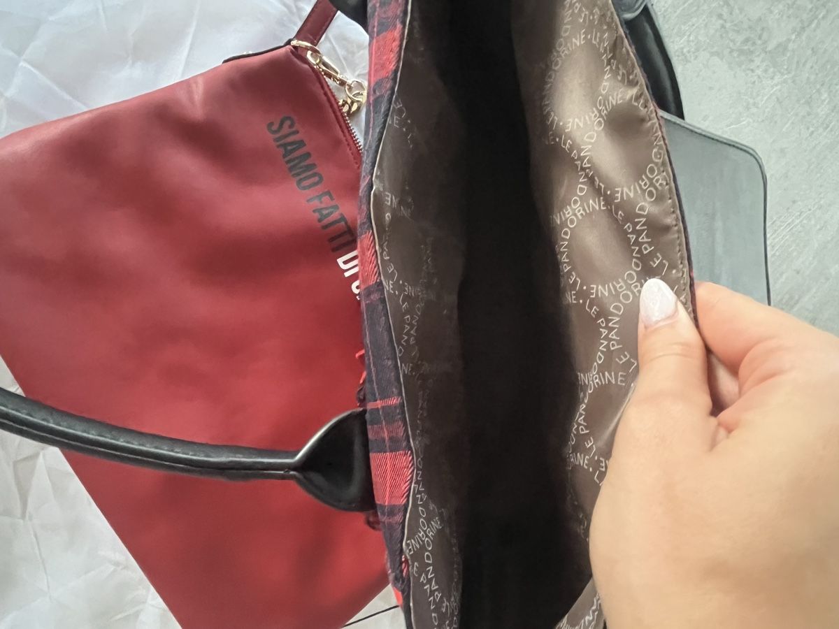 Borse da donna: Borsa Le Pandorine, tartan rosso – Nuovo (secondo la descrizione) da Claro venduto da Gio_ggb23 5