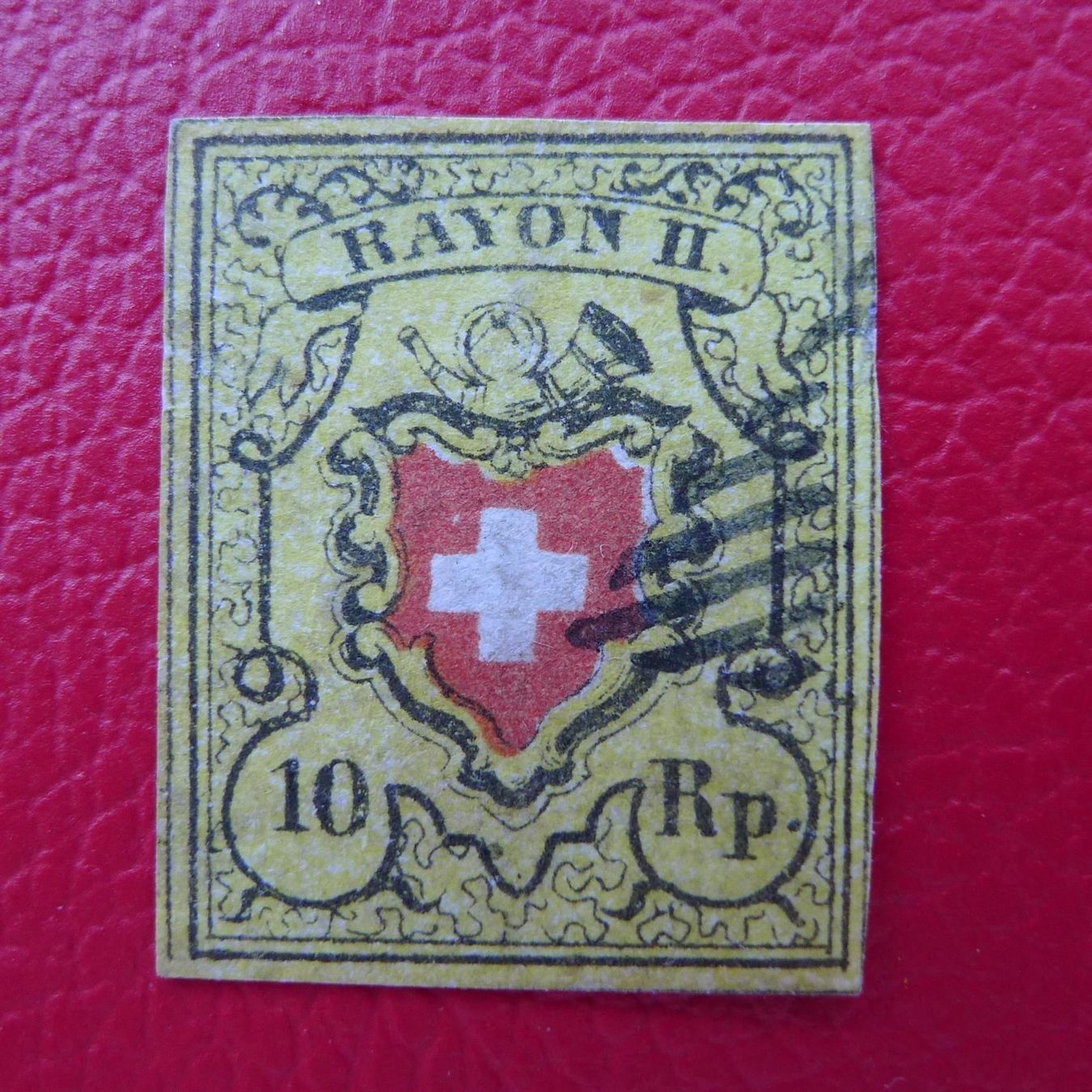 Tutti i francobolli: Rayon 16II.1.08, T.37 E-LU, breitrandig, Kat: 250.- – Usato da Sursee venduto da Luzernerraute