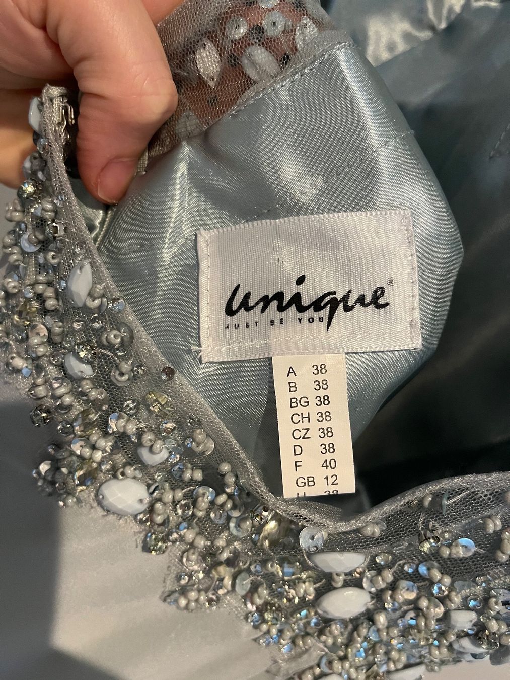 Vestiti: Abendkleid von Unique (Mint) Grösse 38 – Usato da Birmenstorf AG venduto da Beni123456789 5