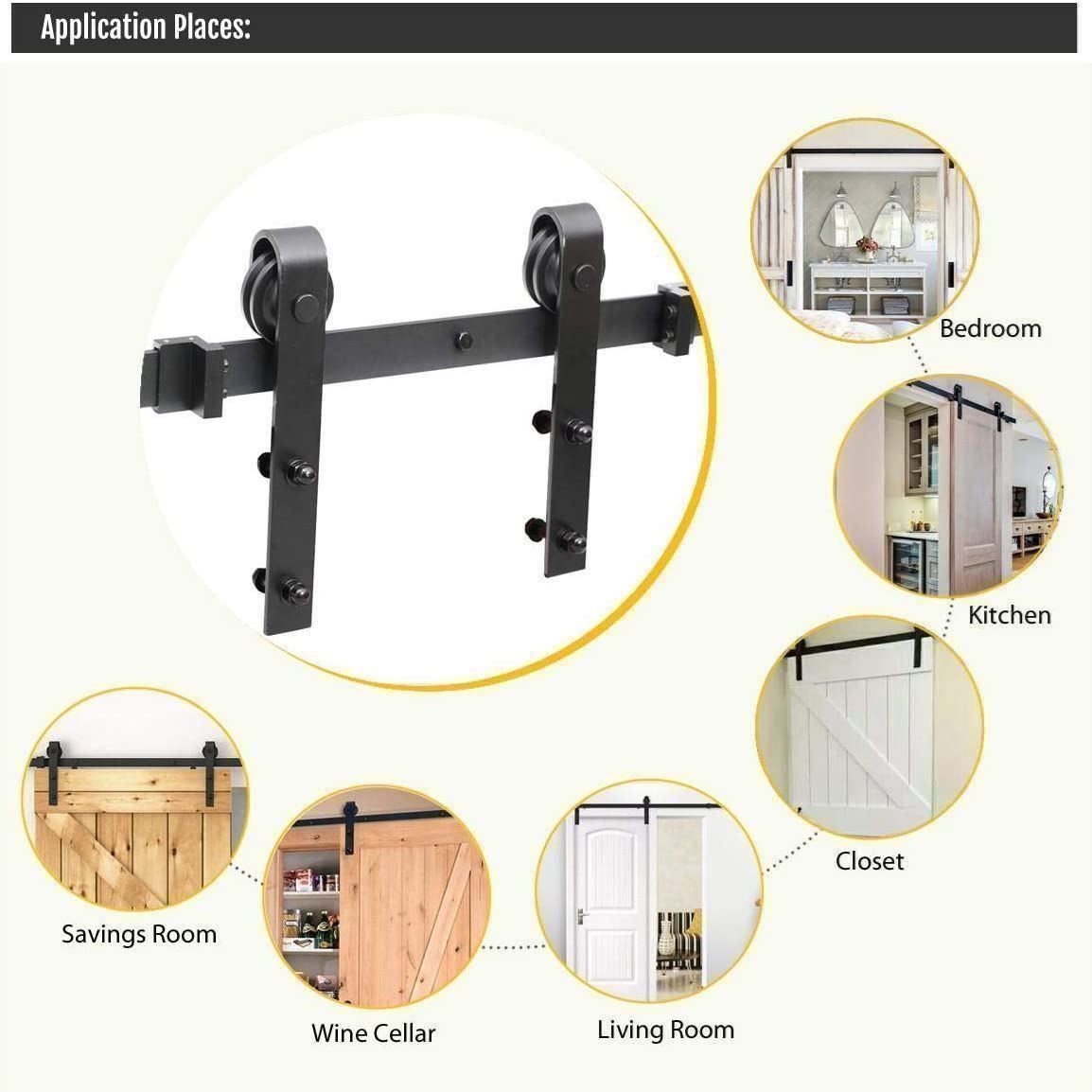 Porte: Schiebetürsystem Komplett-Set 200 cm – Nuovo (secondo la descrizione) da Thun venduto da Top32 6