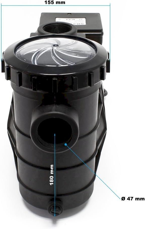 Pompe & Parti di ricambio: WilTec Poolpumpe 14500l/h 750W – Nuovo e nell'imballaggio originale da Bottighofen venduto da zaap 3