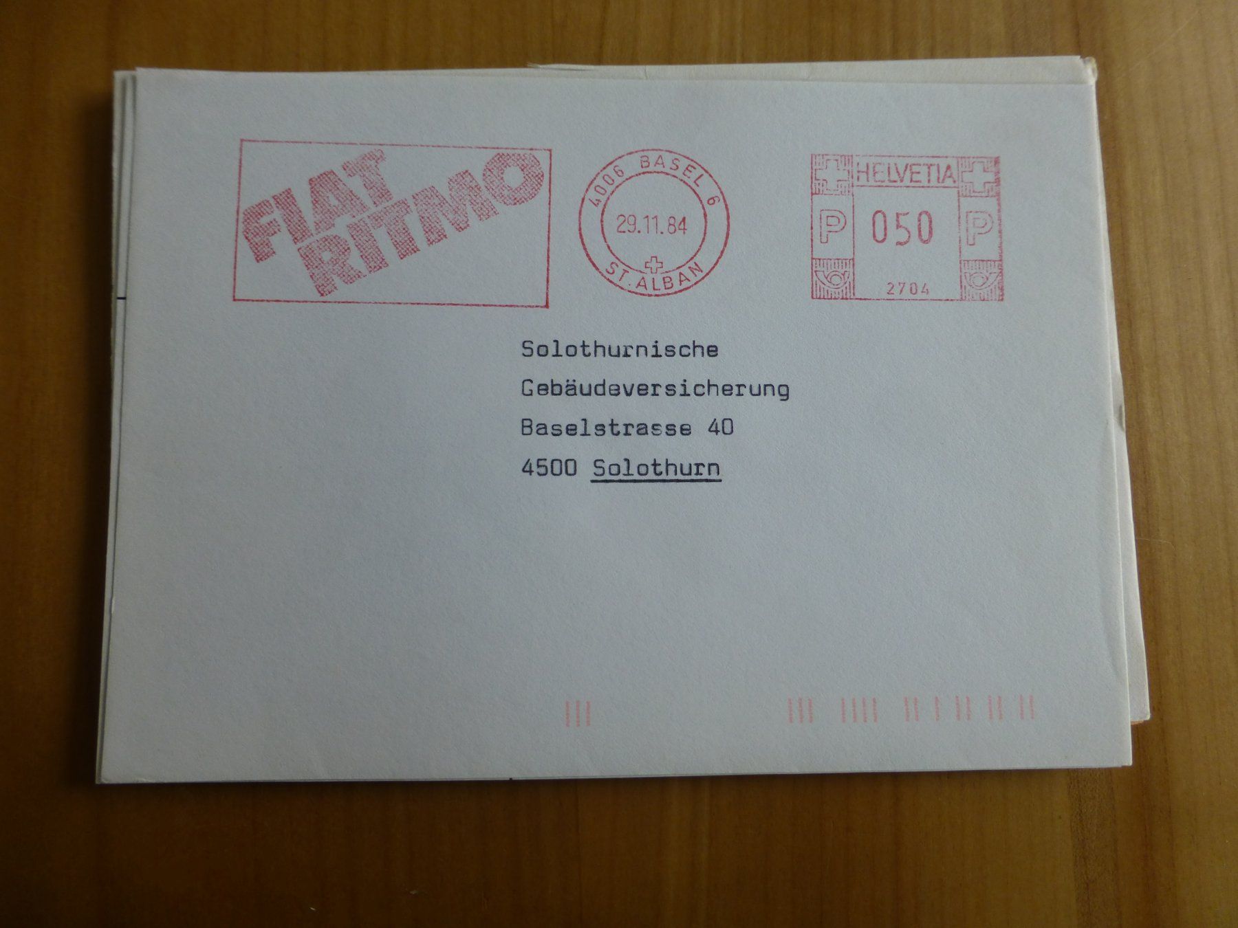 Foto & Immagini: Basel, Werbung der Fiat Ritmo 1984 – Usato da Bettlach venduto da 1saurer