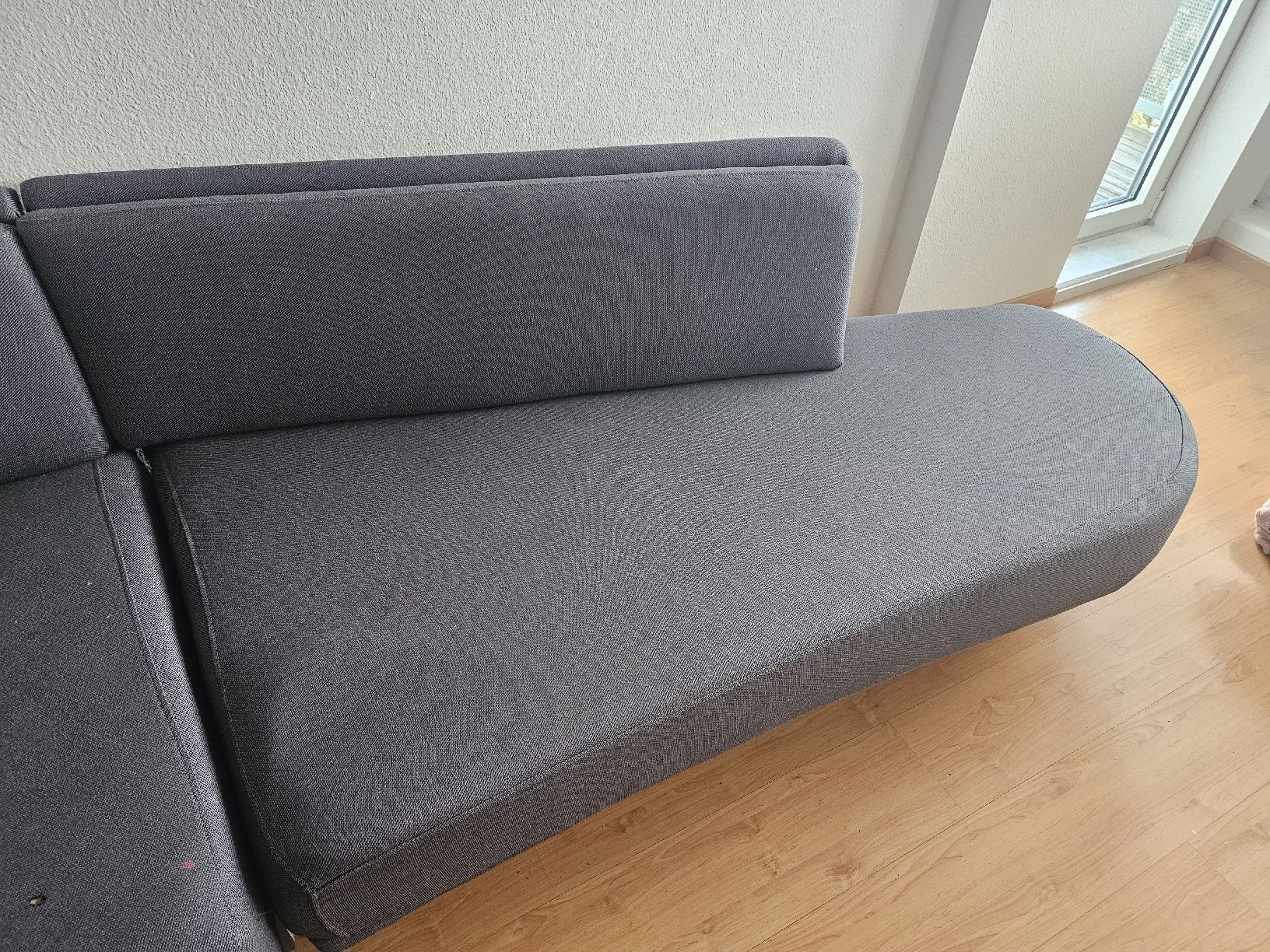 Divani: Graues Kurvensofa, modulares Design, bequemer Stoff – Usato da St. Gallen venduto da han_55kb 4