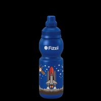 Fizzii Trinkflasche 330ml blau, Weltraum